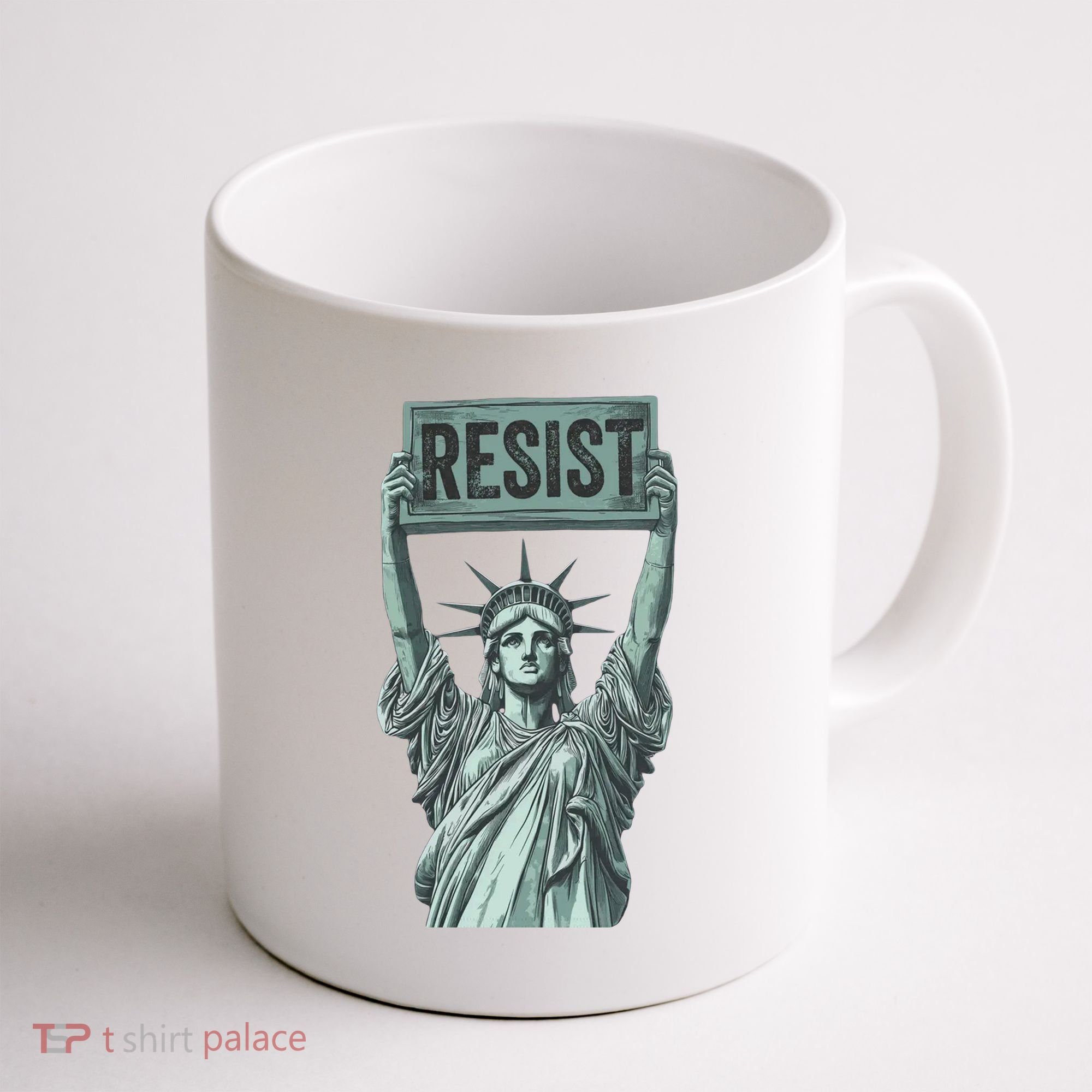 Resist Protest Statue Of Liberty Coffee Mug