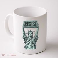 Resist Protest Statue Of Liberty Coffee Mug thumb 0