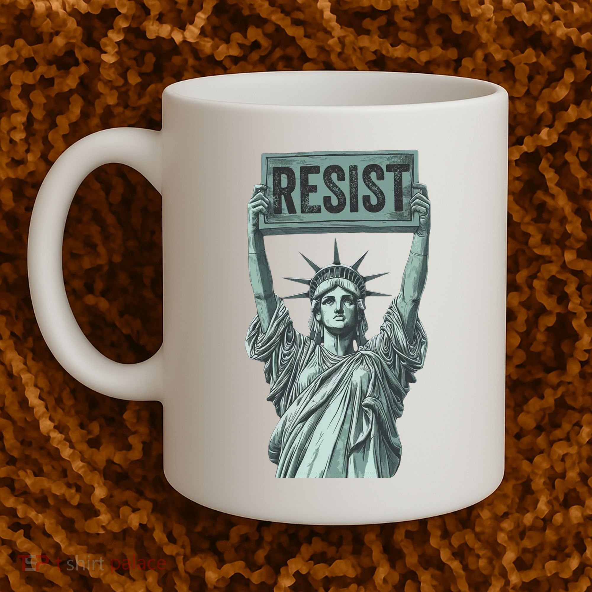 Resist Protest Statue Of Liberty Coffee Mug