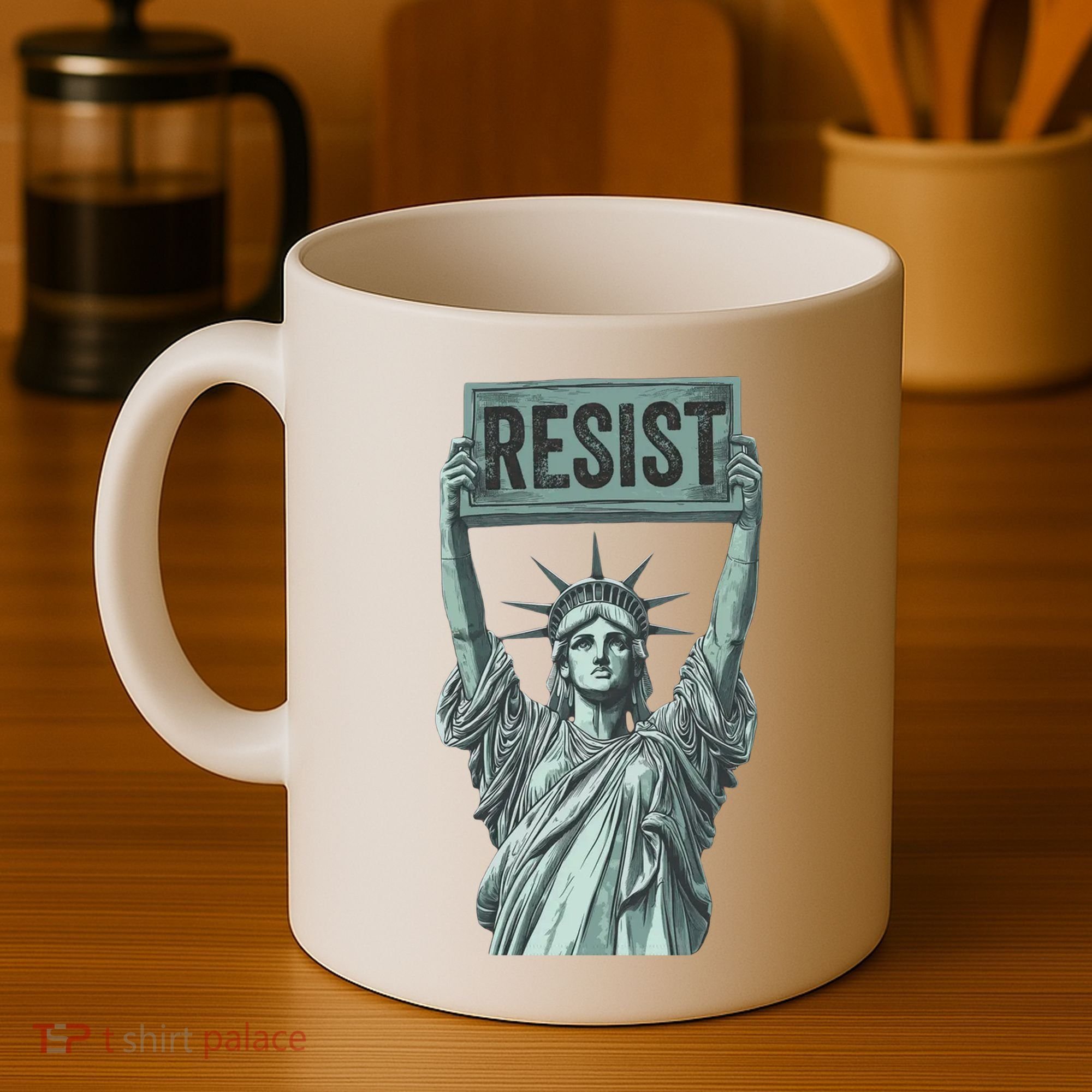 Resist Protest Statue Of Liberty Coffee Mug