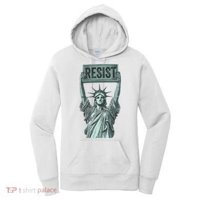 Resist Protest Statue Of Liberty Women's Hoodie