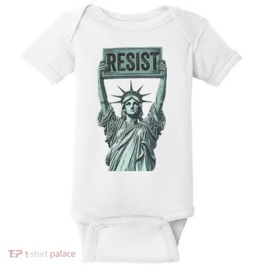 Resist Protest Statue Of Liberty Baby Bodysuit