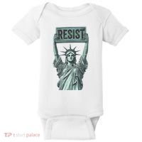 Resist Protest Statue Of Liberty Baby Bodysuit thumb 0