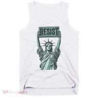 Resist Protest Statue Of Liberty Tank Top thumb 0