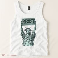 Resist Protest Statue Of Liberty Tank Top thumb 2