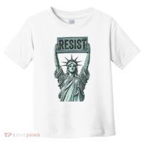 Resist Protest Statue Of Liberty Toddler T-Shirt thumb 0