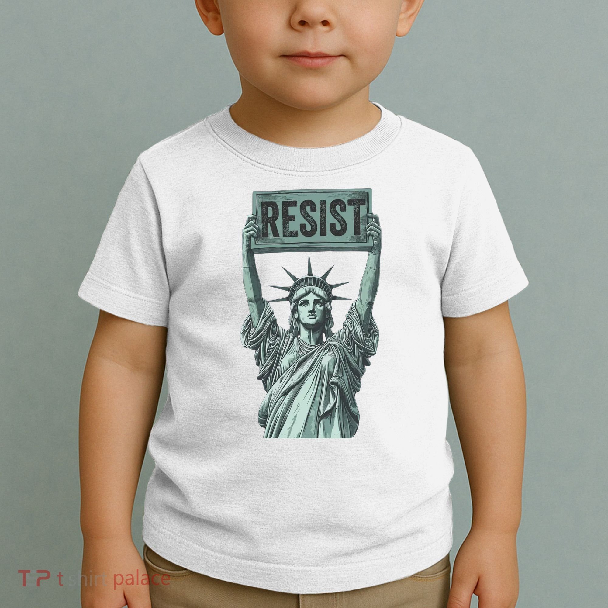 Resist Protest Statue Of Liberty Toddler T-Shirt