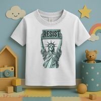 Resist Protest Statue Of Liberty Toddler T-Shirt thumb 3
