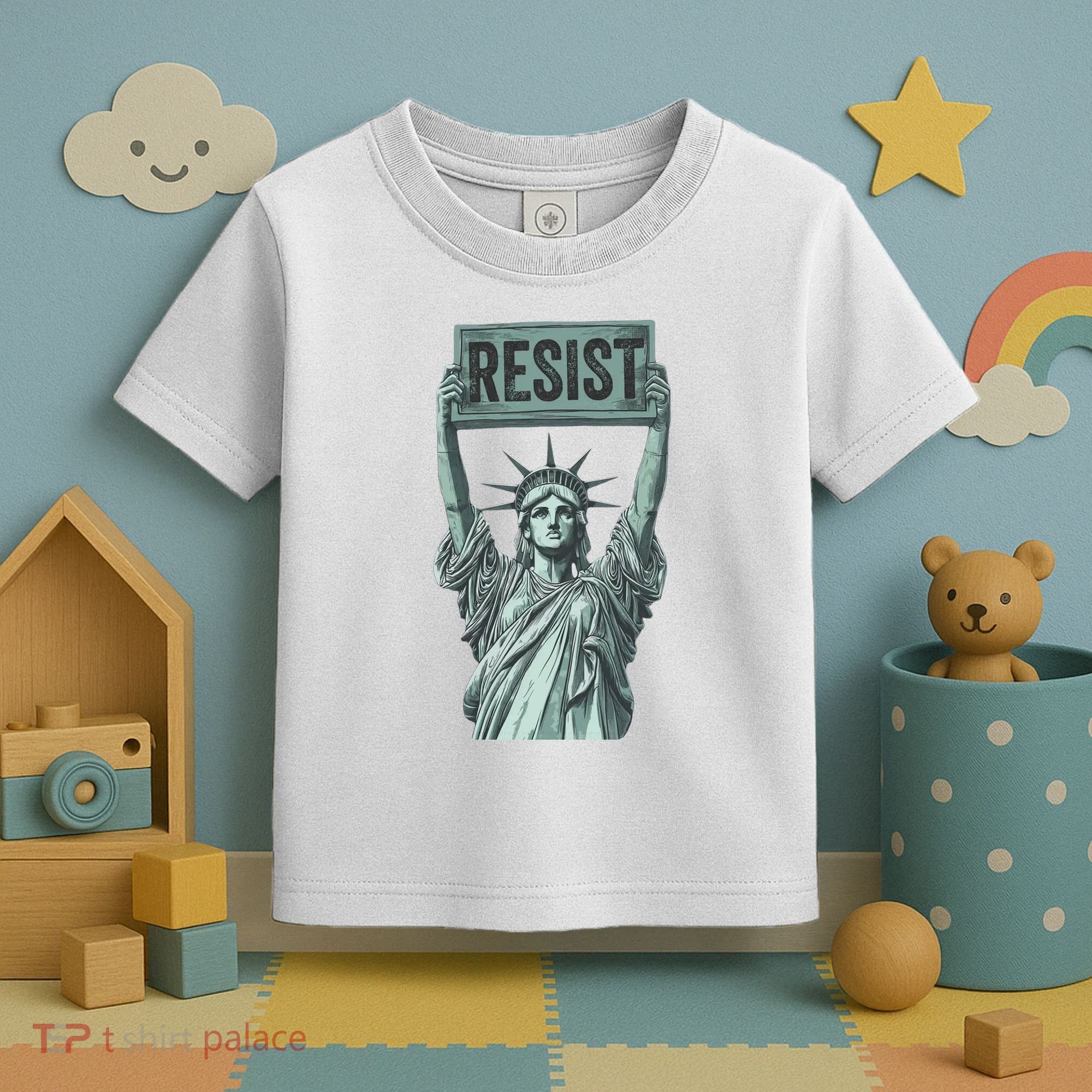 Resist Protest Statue Of Liberty Toddler T-Shirt