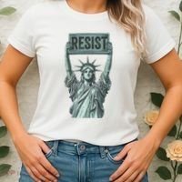 Resist Protest Statue Of Liberty Women's T-Shirt thumb 2