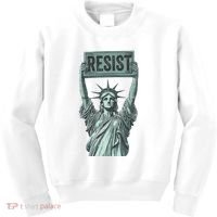 Resist Protest Statue Of Liberty Kids Sweatshirt thumb 0