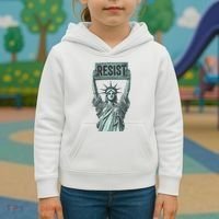 Resist Protest Statue Of Liberty Kids Hoodie thumb 3
