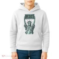 Resist Protest Statue Of Liberty Kids Hoodie thumb 4