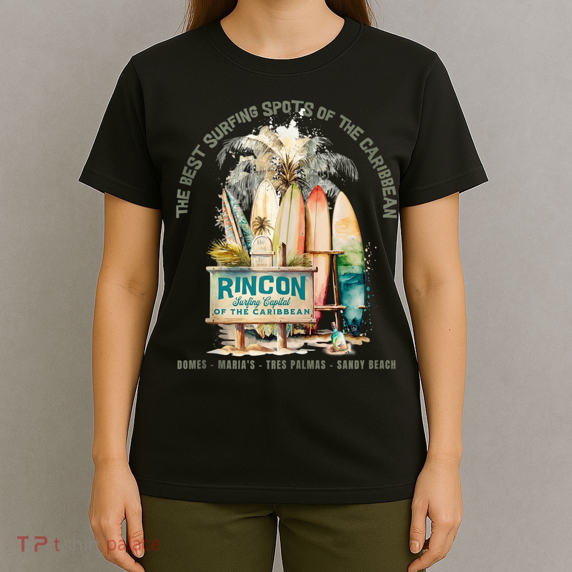 Rincon PR Surfing Capital Of The Caribbean Surfers Wipeout T-Shirt