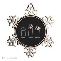 Rock Paper Scissors Hand Game Cute Paw Funny Cat Ornament thumb 0