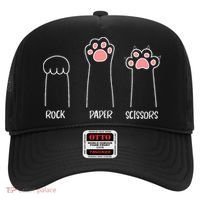 Rock Paper Scissors Hand Game Cute Paw Funny Cat Hat thumb 0