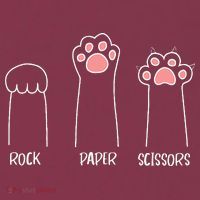 Rock Paper Scissors Hand Game Cute Paw Funny Cat 16oz Travel Tumbler thumb 2