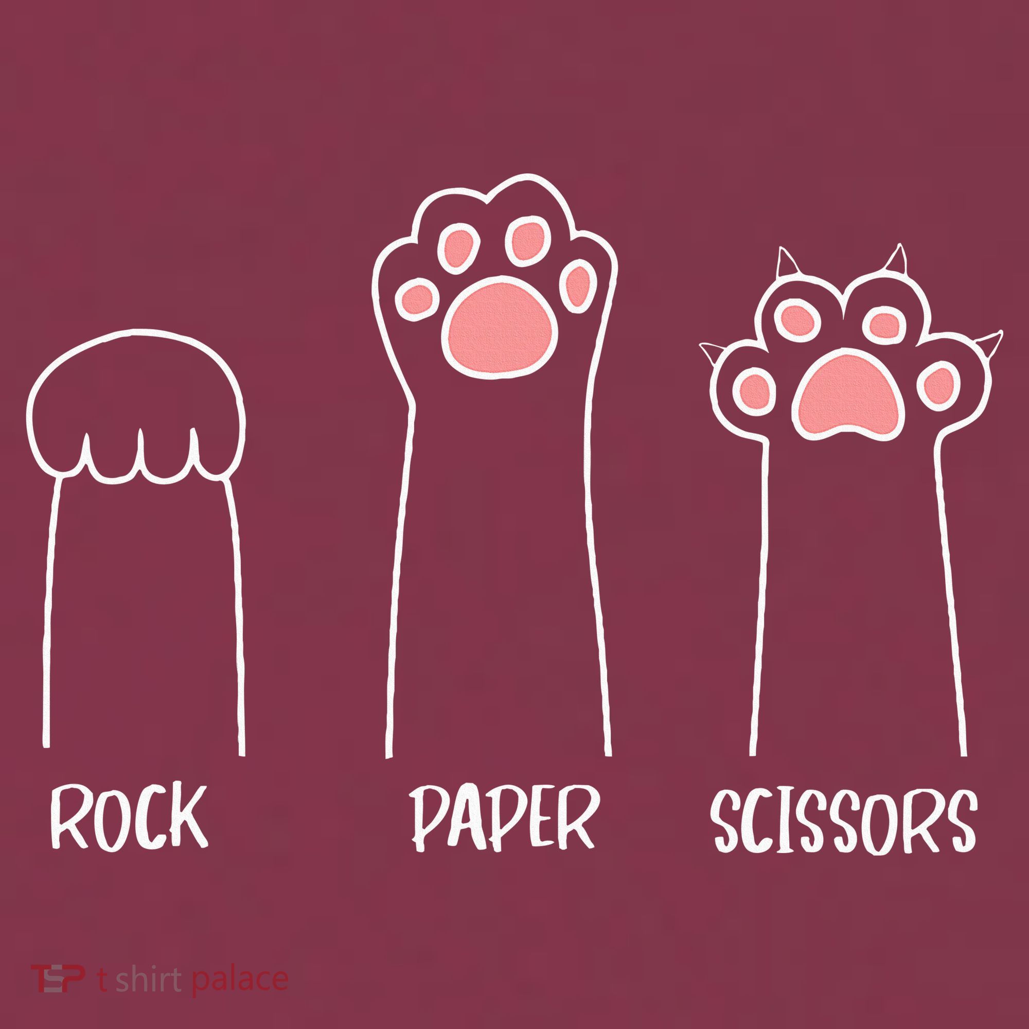 Rock Paper Scissors Hand Game Cute Paw Funny Cat 16oz Travel Tumbler