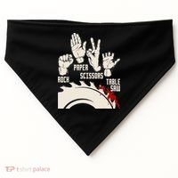 Rock Paper Scissors Table Saw Funny Woodworking Carpenter USA-Made Doggie Bandana thumb 0