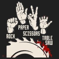 Rock Paper Scissors Table Saw Funny Woodworking Carpenter Beanie thumb 2