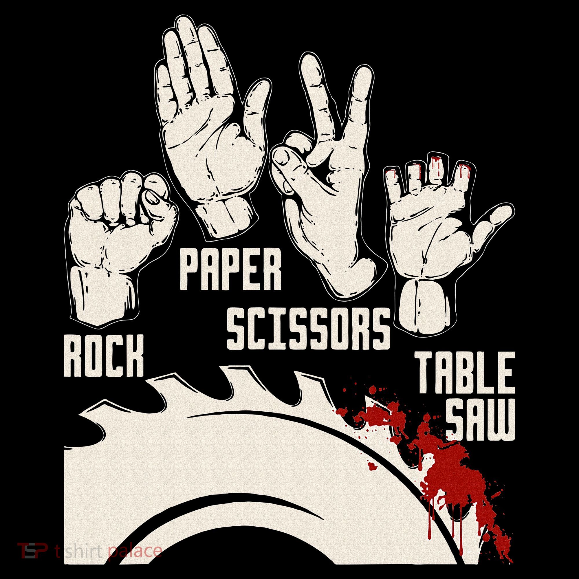 Rock Paper Scissors Table Saw Funny Woodworking Carpenter Women's Hoodie