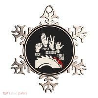Rock Paper Scissors Table Saw Funny Woodworking Carpenter Ornament thumb 0