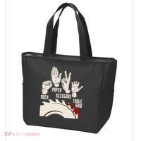 Rock Paper Scissors Table Saw Funny Woodworking Carpenter Tote Bag thumb 3