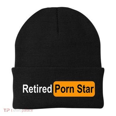 Retired Porn Star Funny Gag Design Beanie