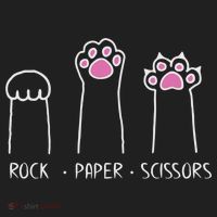 Rock Paper Scissors Cute Paw Hand Game Funny Cat Funny Gift Women's Sweatshirt thumb 2