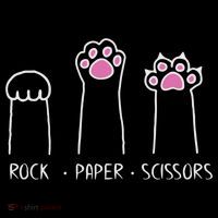 Rock Paper Scissors Cute Paw Hand Game Funny Cat Funny Gift Coffee Mug thumb 5