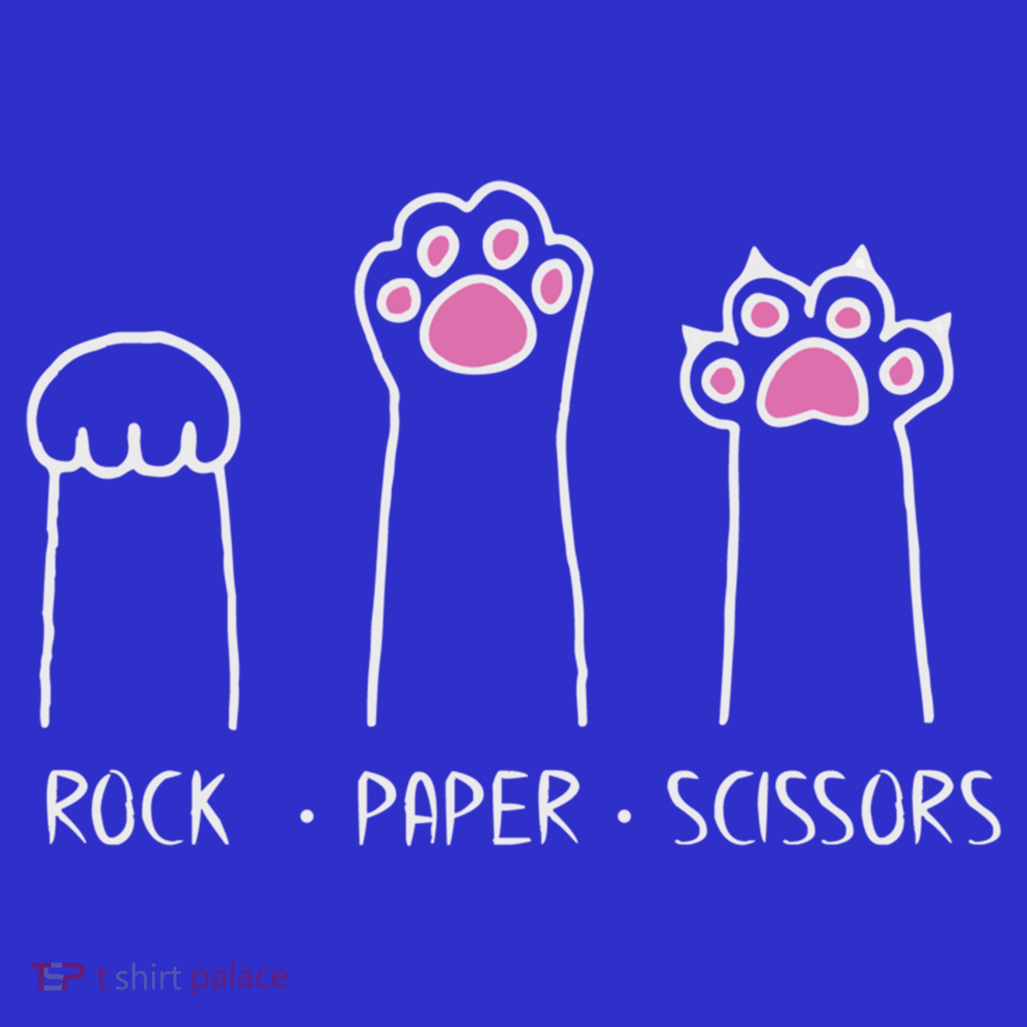 Rock Paper Scissors Cute Paw Hand Game Funny Cat Funny Gift Women's Tank Top