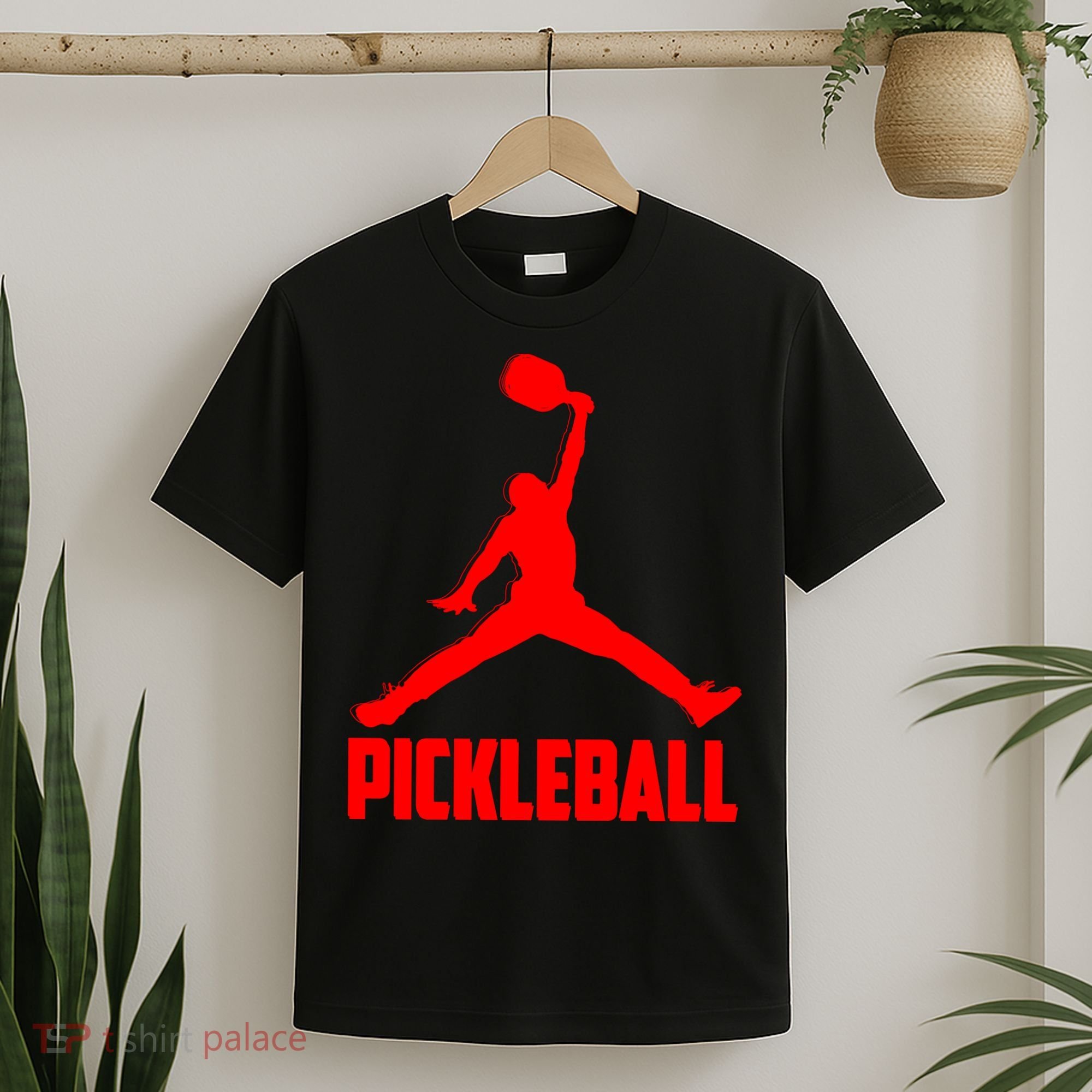 Red Pickleball Sports Logo T-Shirt