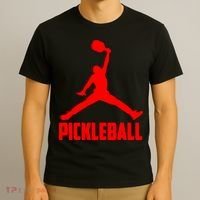 Red Pickleball Sports Logo T-Shirt thumb 3
