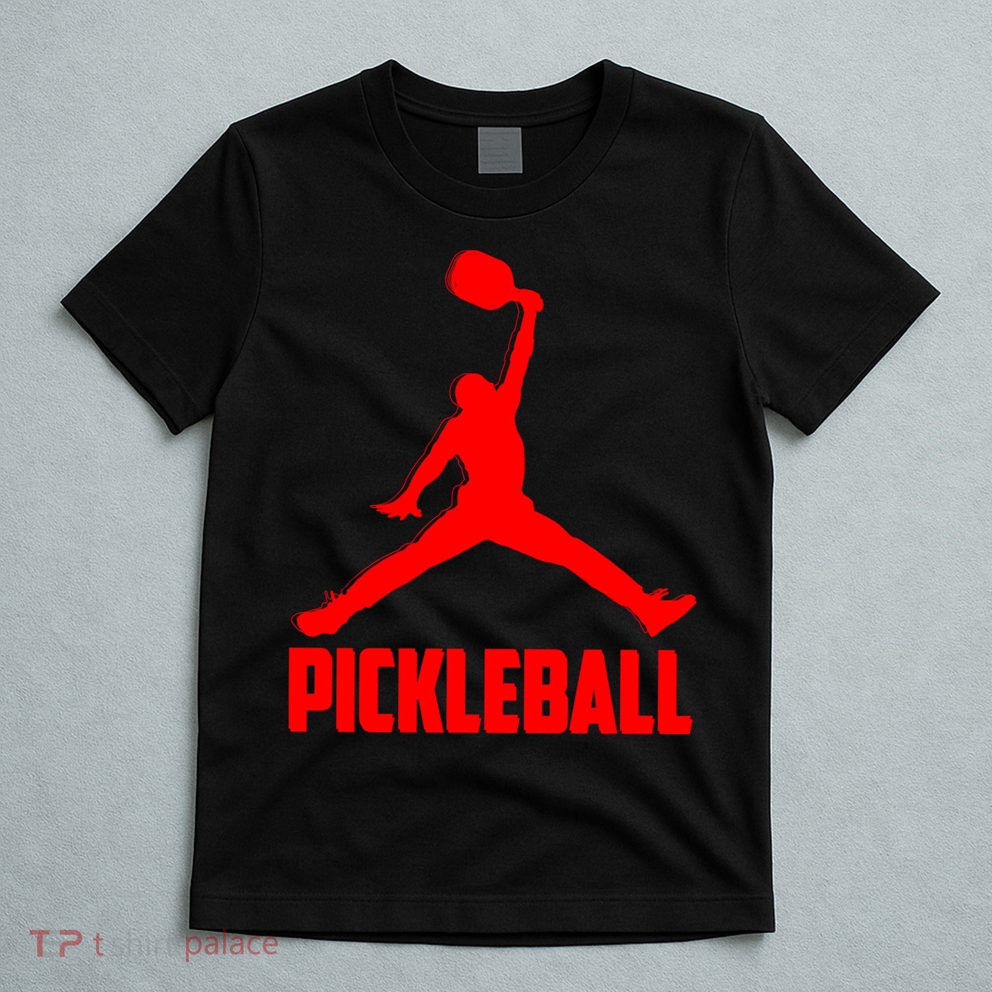 Red Pickleball Sports Logo T-Shirt