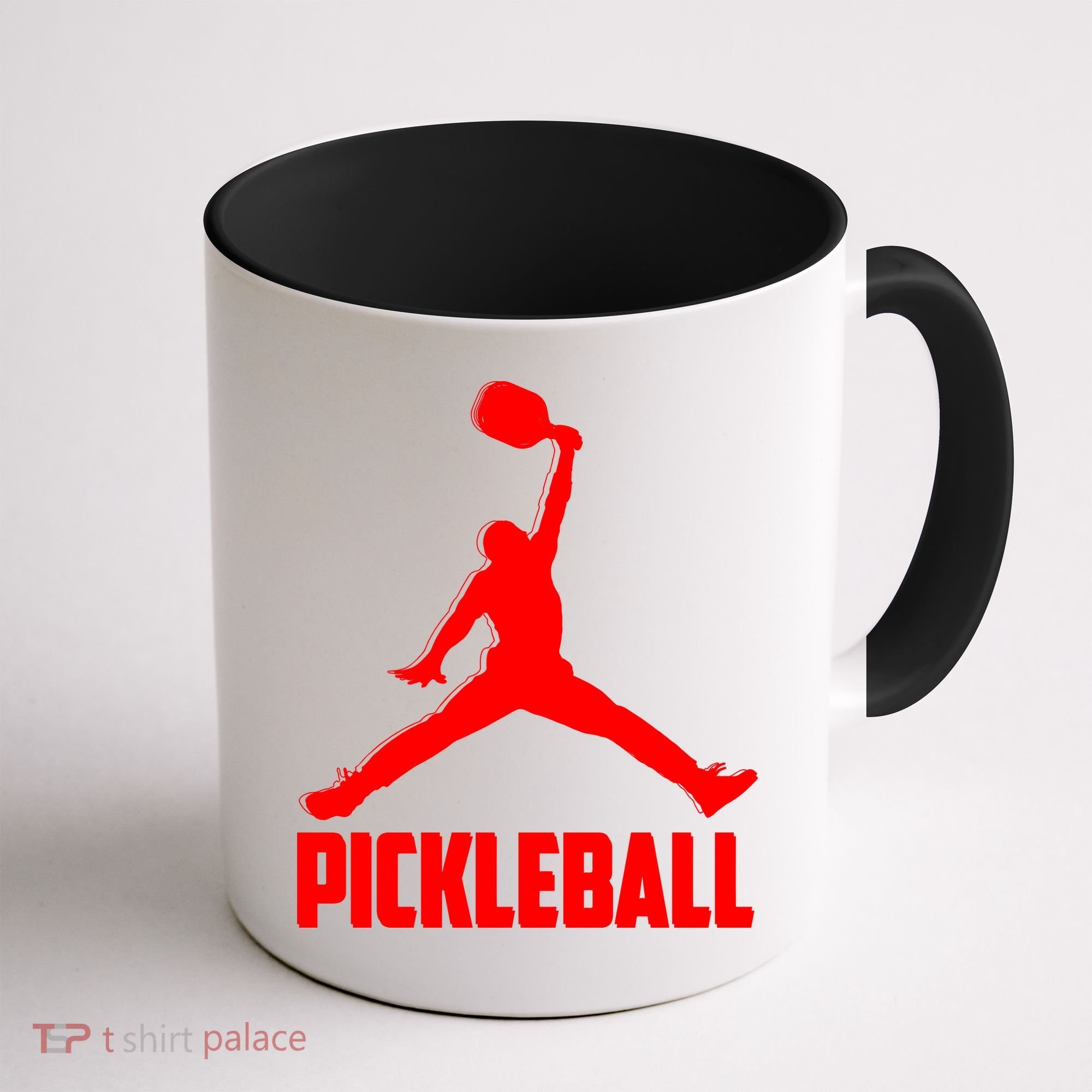 Red Pickleball Sports Logo Coffee Mug