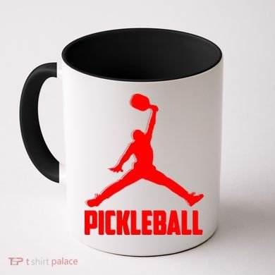 Red Pickleball Sports Logo Coffee Mug