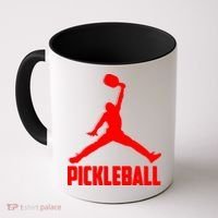 Red Pickleball Sports Logo Coffee Mug thumb 0
