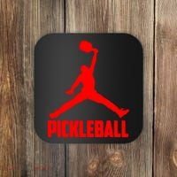 Red Pickleball Sports Logo Coaster thumb 0