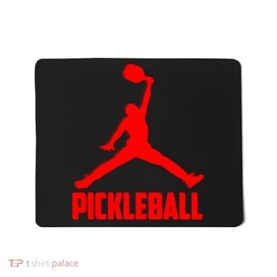Red Pickleball Sports Logo Mousepad