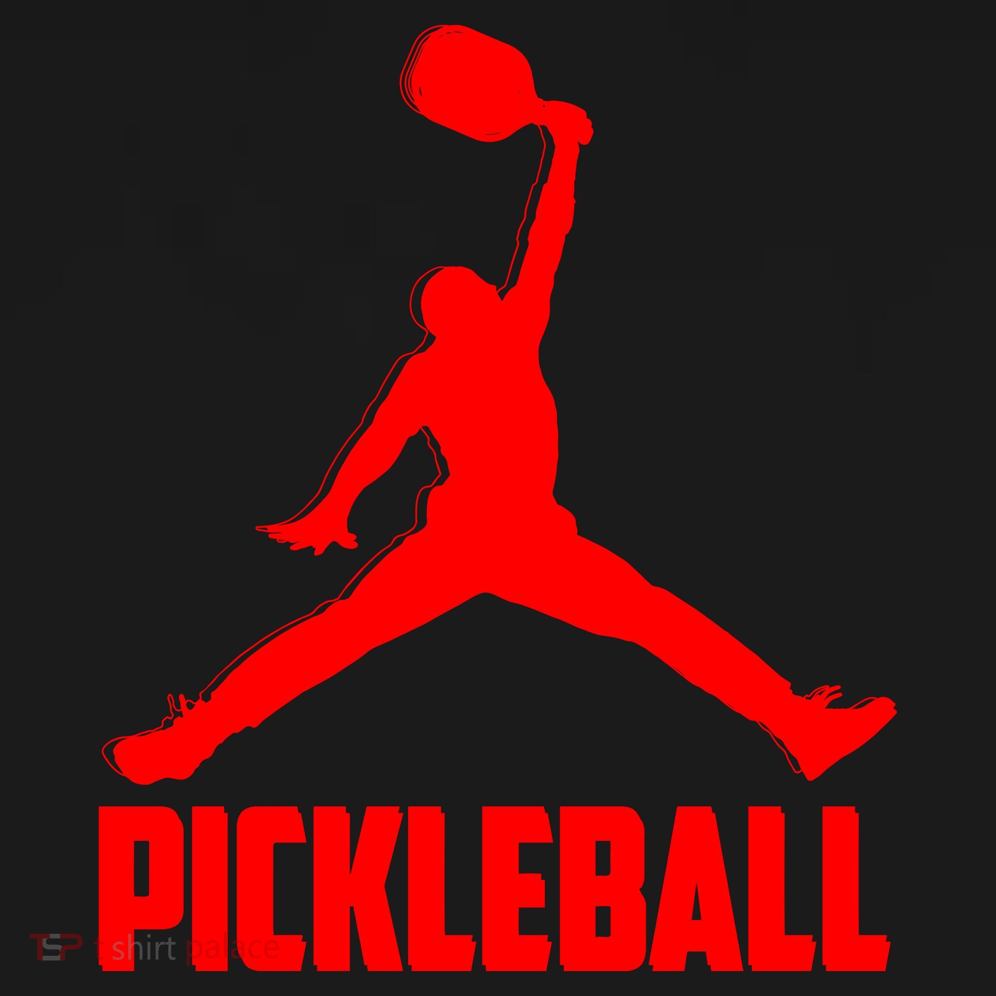 Red Pickleball Sports Logo Mousepad