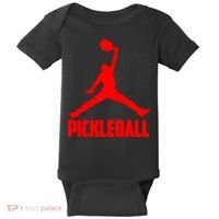 Red Pickleball Sports Logo Baby Bodysuit thumb 0
