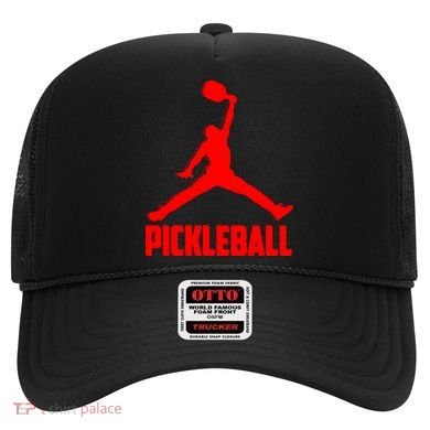Red Pickleball Sports Logo Hat