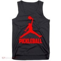 Red Pickleball Sports Logo Tank Top thumb 0