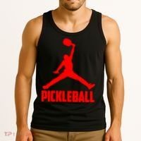 Red Pickleball Sports Logo Tank Top thumb 3