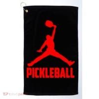 Red Pickleball Sports Logo Golf Towel thumb 0