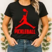Red Pickleball Sports Logo Women's T-Shirt thumb 2