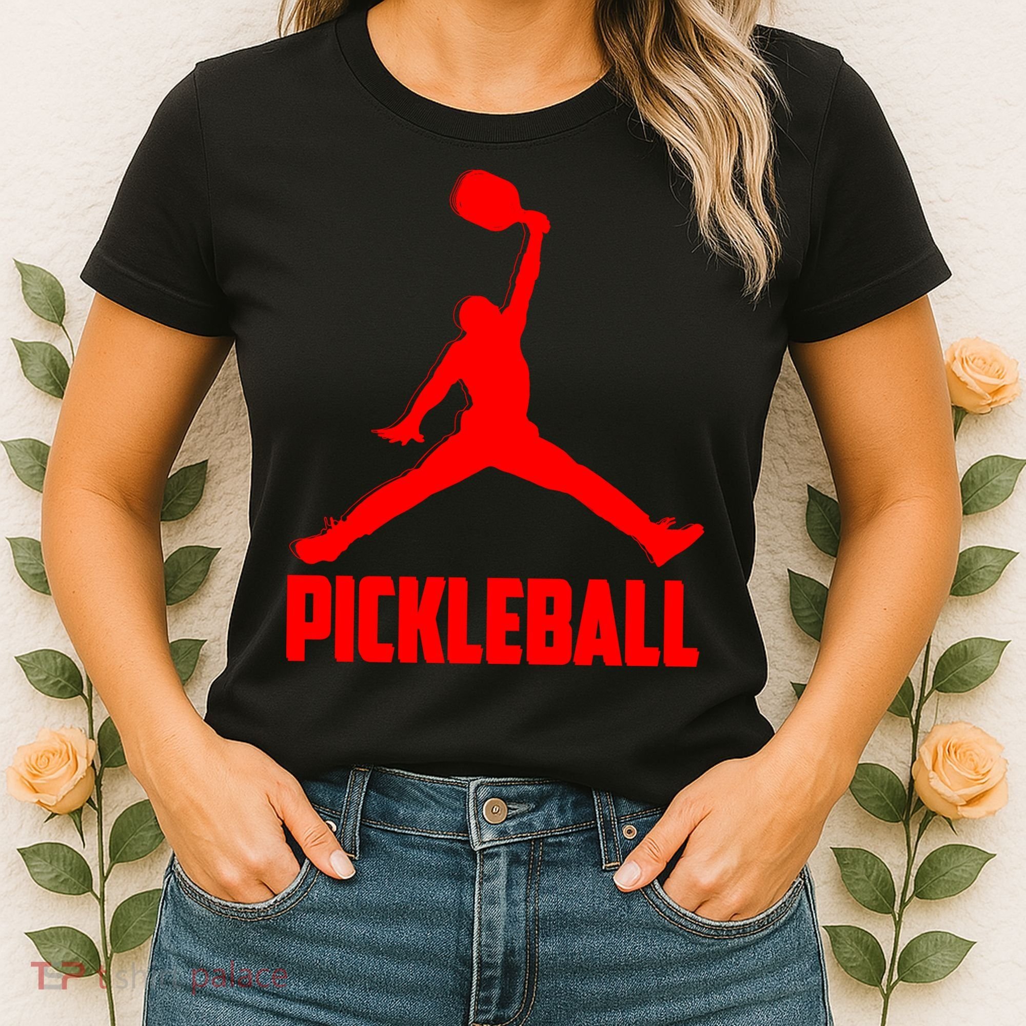 Red Pickleball Sports Logo Women's T-Shirt