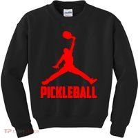 Red Pickleball Sports Logo Kids Sweatshirt thumb 0