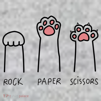 Rock Paper Scissors Cat Paws The Baniff Cuffed Pom Beanie
