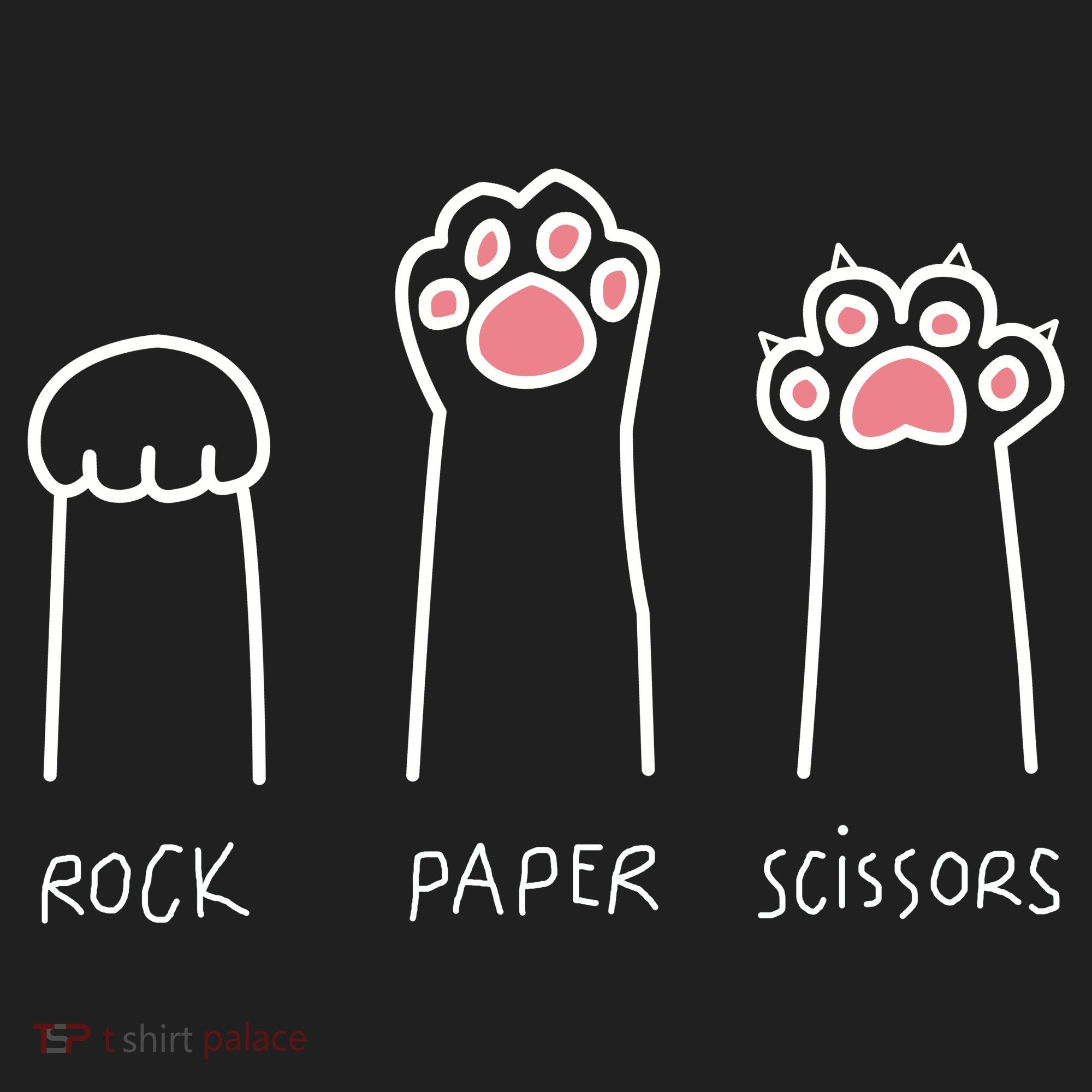 Rock Paper Scissors Cat Paws Women's Sweatshirt